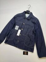 CP COMPANY 3/1 Denim worker Jacket in indigo blue.