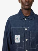 CP COMPANY 3/1 Denim worker Jacket in indigo blue. - Image 8