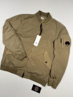 C.P. COMPANY 182A  NYCRA-R BOMBER JACKET IN VINTAGE KHAKI