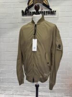 C.P. COMPANY 182A  NYCRA-R BOMBER JACKET IN VINTAGE KHAKI - Image 8