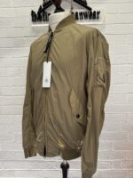C.P. COMPANY 182A  NYCRA-R BOMBER JACKET IN VINTAGE KHAKI - Image 11