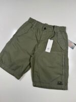 CP Company 273A  Bermuda Cargo shorts in Cotton rip- stop in green thyme / 669