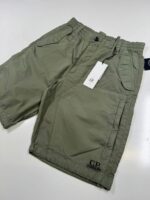 CP Company 273A  Bermuda Cargo shorts in Cotton rip- stop in green thyme / 669 - Image 7