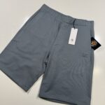 CP Company 046A Bermuda shorts in diagonal fleece - Stormy Weat grey  / 872  - Large / w34”.