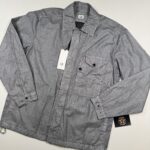 CP COMPANY 203A Lino Wax Overshirt in Limestone
