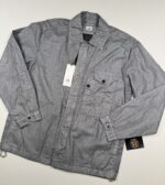 CP COMPANY 203A Lino Wax Overshirt in Limestone