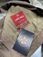 CP COMPANY 203A Lino Wax Overshirt in Vintage Khaki - Image 6