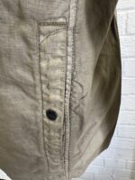 CP COMPANY 203A Lino Wax Overshirt in Vintage Khaki - Image 9