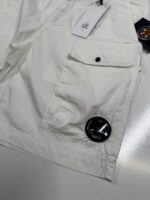 Cp Company 111A Bermuda Cargo Shorts in 50 fili stretch - White - Size 44 / w29” - Image 2