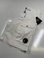 Cp Company 111A Bermuda Cargo Shorts in 50 fili stretch - White - Size 44 / w29” - Image 5