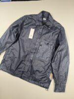 CP COMPANY 203A Lino Wax Overshirt in Navy