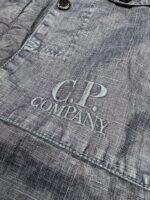 CP COMPANY 203A Lino Wax Overshirt in Navy - Image 2