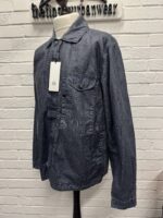 CP COMPANY 203A Lino Wax Overshirt in Navy - Image 8