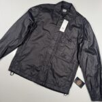 CP COMPANY 203A Lino Wax Overshirt in Black