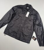 CP COMPANY 203A Lino Wax Overshirt in Black