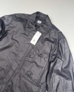 CP COMPANY 203A Lino Wax Overshirt in Black - Image 2