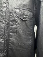 CP COMPANY 203A Lino Wax Overshirt in Black - Image 6