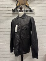 CP COMPANY 203A Lino Wax Overshirt in Black - Image 7