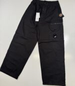 CP Company 094A Cargo Pants in microreps no peach. - Black  - Loose Box fit