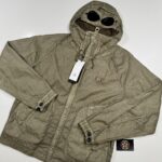 C.P. COMPANY 202A Lino-wax Goggle jacket in khaki