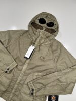 C.P. COMPANY 202A Lino-wax Goggle jacket in - Image 12