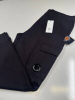 CP COMPANY 017A DIAGONAL RAISED FLEECE JOGGING PANTS IN BLACK / 999   -   XS / w29” - Image 4