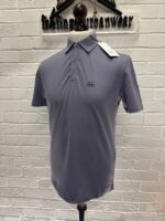 C.P COMPANY 165A REG FIT STRETCH PIQUET POLO SHIRT - LILAC / 774  - Small. / 20” P2P - Image 3