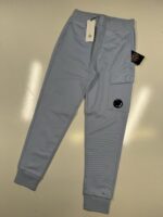 CP COMPANY 017A DIAGONAL RAISED FLEECE JOGGING PANTS IN SKY BLUE / 814 - Image 3