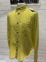 CP Company 248A Mussola light cotton long sleeve shirt in yellow  - Large  / 23” P2P