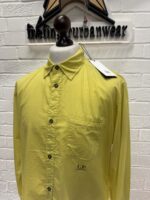 CP Company 248A Mussola light cotton long sleeve shirt in yellow  - Large  / 23” P2P - Image 3