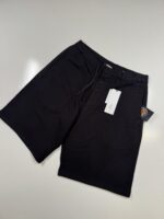 CP Company 046A Bermuda shorts in diagonal fleece - Black / 999
