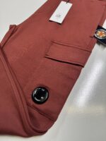 CP COMPANY 017A DIAGONAL RAISED FLEECE JOGGING PANTS IN BROWN BRONZE / 598 - Image 2