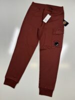 CP COMPANY 017A DIAGONAL RAISED FLEECE JOGGING PANTS IN BROWN BRONZE / 598 - Image 5