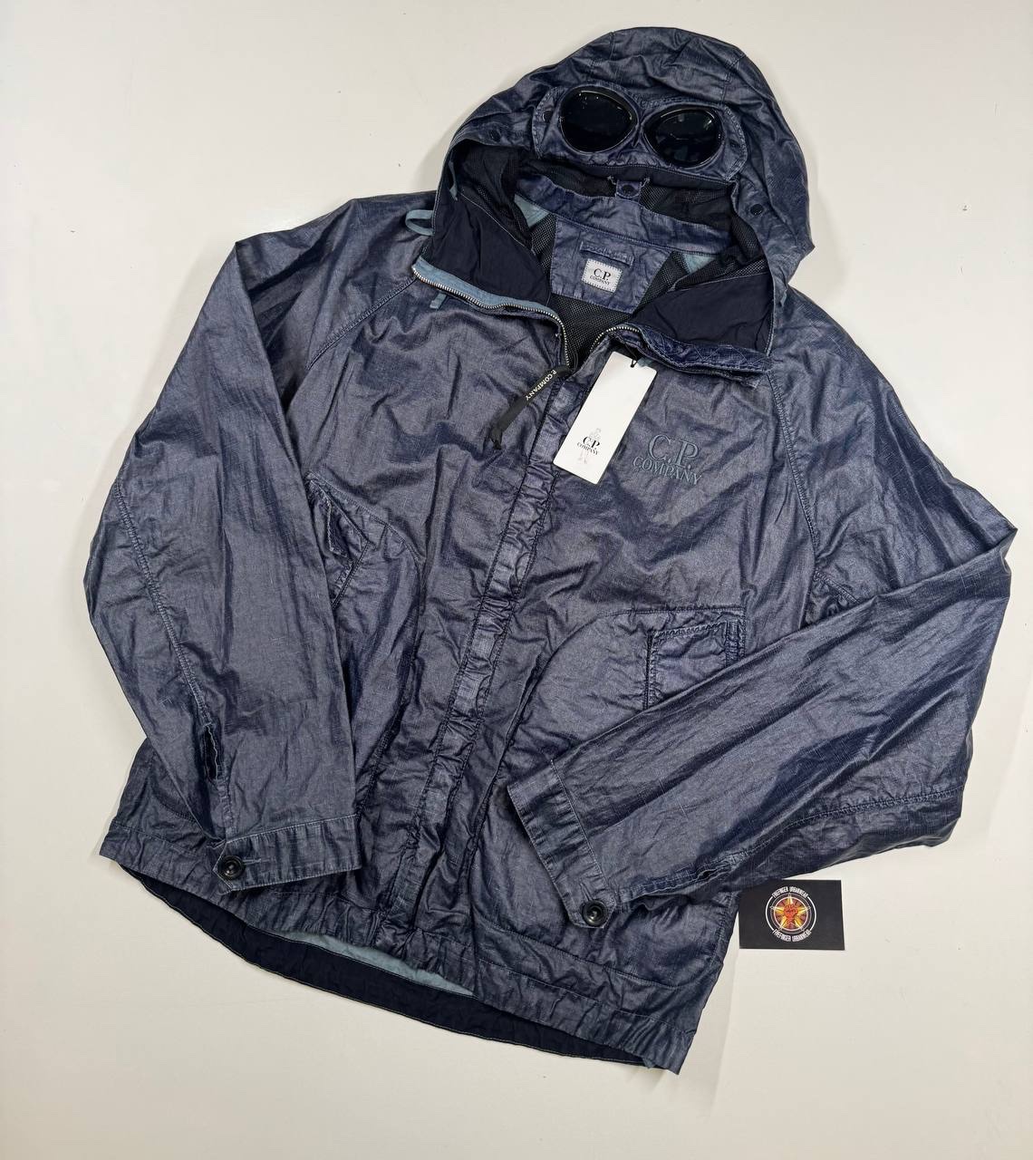 img_7195 C.P. COMPANY 202A Lino-wax Goggle jacket in - Image 1