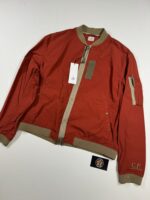 CP Company 296A Flatt Nylon Bomber Jacket in Ketchup   -   Large / 24” p2p