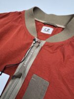 CP Company 296A Flatt Nylon Bomber Jacket in Ketchup   -   Large / 24” p2p - Image 3