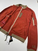 CP Company 296A Flatt Nylon Bomber Jacket in Ketchup   -   Large / 24” p2p - Image 6