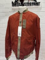 CP Company 296A Flatt Nylon Bomber Jacket in Ketchup   -   Large / 24” p2p - Image 8