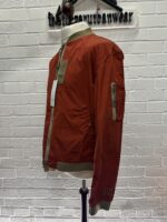 CP Company 296A Flatt Nylon Bomber Jacket in Ketchup   -   Large / 24” p2p - Image 11