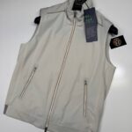 Paul & Shark 4x4 stretch typhoon 20000 gilet vest in ivory     -    Medium / P2P 21”