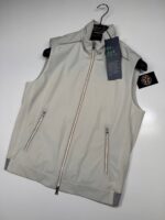 Paul & Shark 4x4 stretch typhoon 20000 gilet vest in ivory     -    Medium / P2P 21”