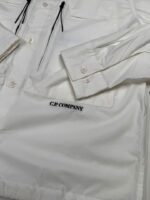 CP COMPANY 276A popeline pocket long sleeve shirt  in White  -  Large / p2p 23” - Image 2