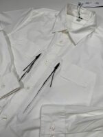 CP COMPANY 276A popeline pocket long sleeve shirt  in White  -  Large / p2p 23” - Image 3