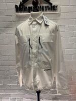 CP COMPANY 276A popeline pocket long sleeve shirt  in White  -  Large / p2p 23” - Image 4