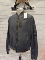 CP Company 296A Flatt Nylon Bomber Jacket in Smoked Pear - Image 4