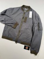 CP Company 296A Flatt Nylon Bomber Jacket in Smoked Pear
