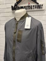 CP Company 296A Flatt Nylon Bomber Jacket in Smoked Pear - Image 7