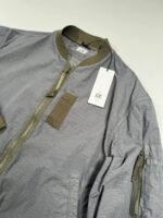 CP Company 296A Flatt Nylon Bomber Jacket in Smoked Pear - Image 9