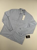 CP Company 251A  Mussola light cotton long sleeve shirt in Sky Blue - Image 6