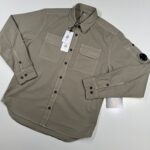CP COMPANY 140A ORGANIC GABARDINE BUTTONED SHIRT IN